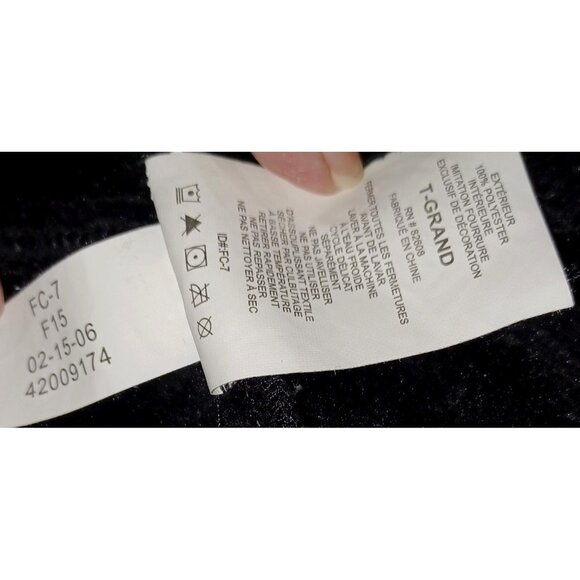 Free Country Women's Black Warm Comfy Casual Car Coat Zip Hooded Jacket Size XL - Picture 8 of 8